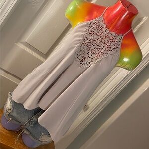 Rebecca Taylor Delicate Lace Camisole in Light Mauve